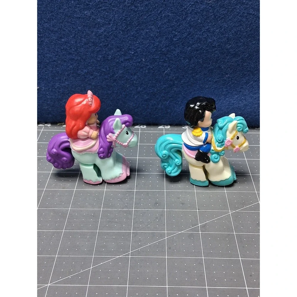 Fisher Price Klip Klop Little People Disney Princess Ariel Prince Eric  Horses
